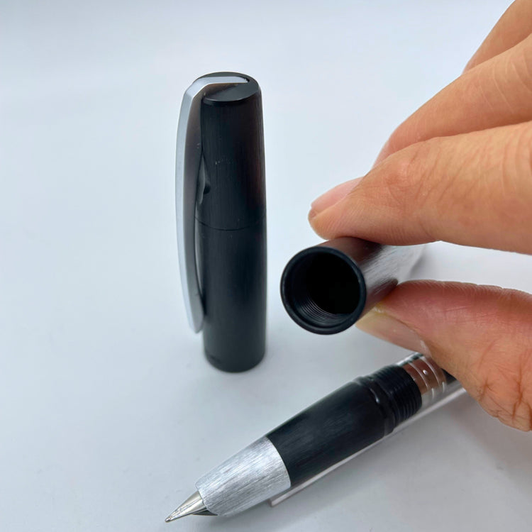 Rodel Old Brand Unique Medium Nib Aluminiumm Brush Pattern Fountain Pen
