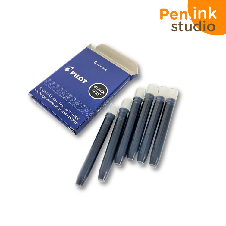 Pilot Ink Cartridge IC-50, 6pcs Pack Black or Blue Ink Color