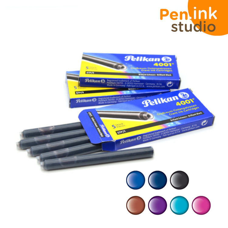 Pelikan GTP5 Standard Size Ink Cartridge Pack of 5pcs