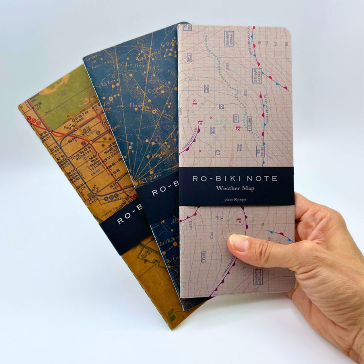 Japanese Ro-Biki Notebook Map Series 91 x 210mm Size
