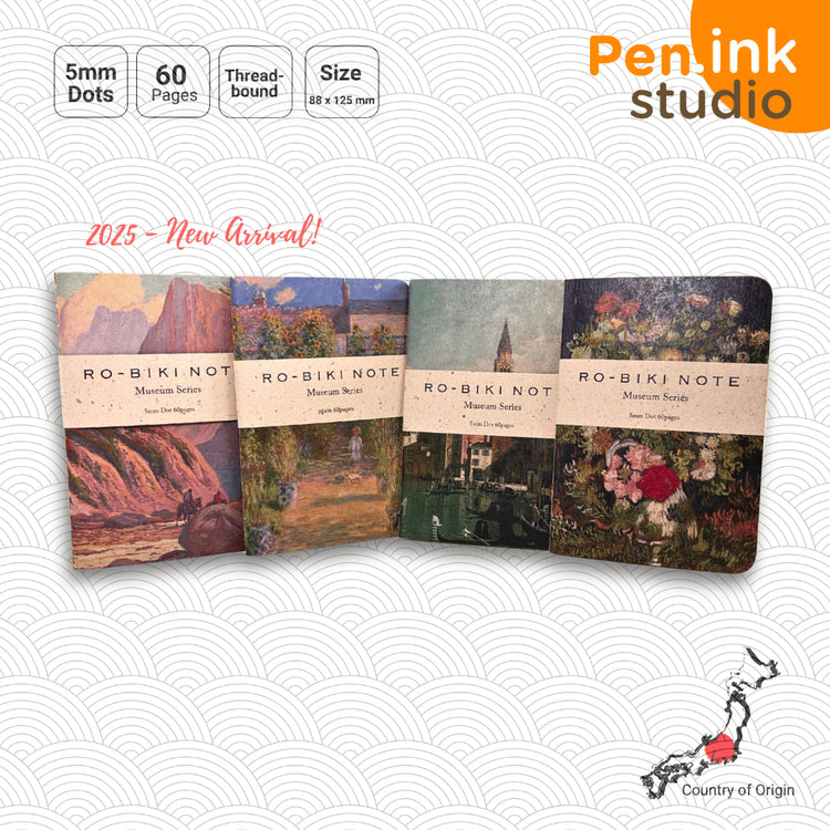 Japanese Ro-Biki Notebook Museum Series Passport Size