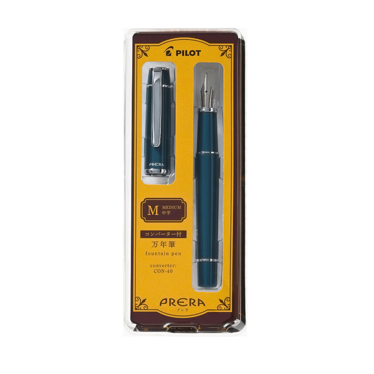 Pilot Prera Solid Color Fountain Pen Fine or Medium Nib