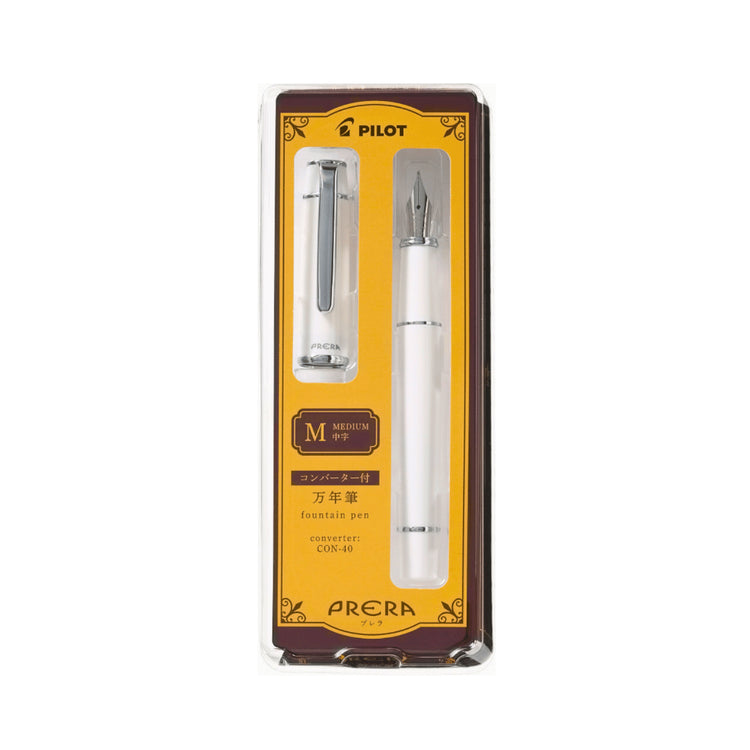 Pilot Prera Solid Color Fountain Pen Fine or Medium Nib