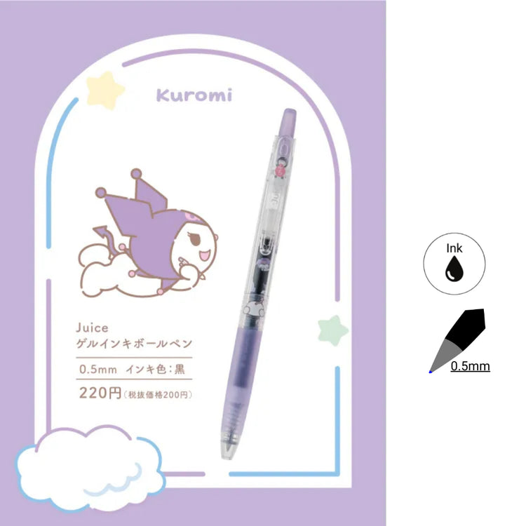 Pilot Pen Sanrio Characters Juice Gel Pen Limited Edition 0.5mm point and 0.5mm Black Ink Refill