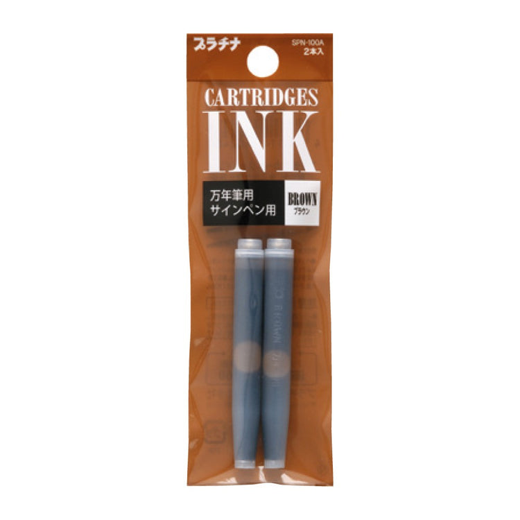 Platinum Pen Dyestuff Fountain Pen Ink Cartridges Refill - Pack of 2pcs