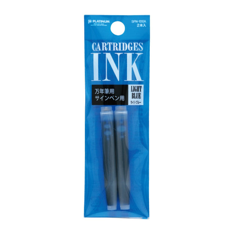 Platinum Pen Dyestuff Fountain Pen Ink Cartridges Refill - Pack of 2pcs