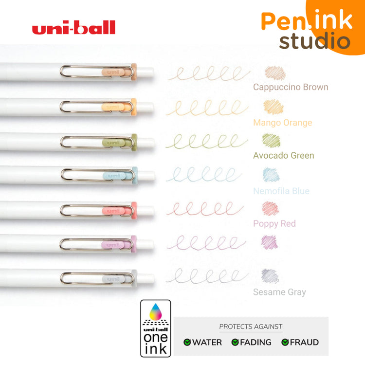Uni-ball One Gel Pen Fika Colors 0.38mm
