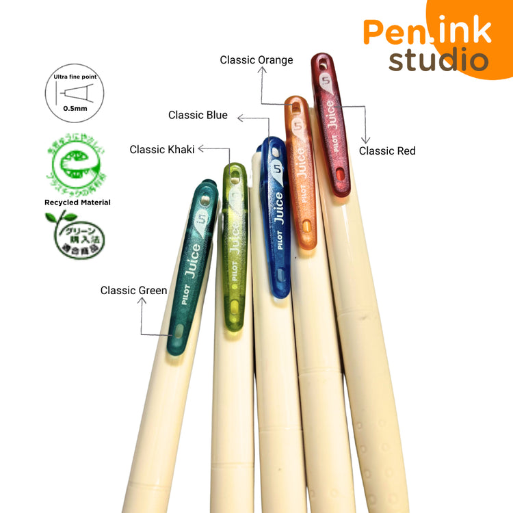 Pilot Juice Classic Color Gel Pen with 0.5mm Ultra Fine Point