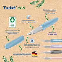 Pelikan Twist Eco P457 New Pastel Color Collection Fountain Pen Medium Nib