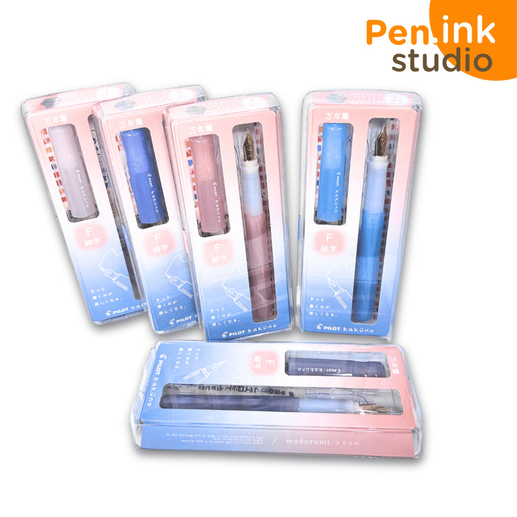 Pilot Pen Kakuno Madoromi Drowsy Colors Fine or Medium Nib Fountain Pen