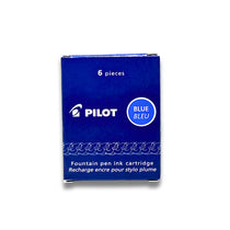 Pilot Ink Cartridge IC-50, 6pcs Pack Black or Blue Ink Color