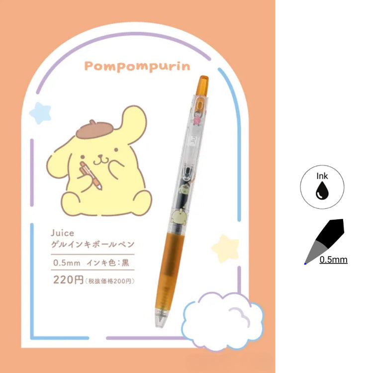 Pilot Pen Sanrio Characters Juice Gel Pen Limited Edition 0.5mm point and 0.5mm Black Ink Refill