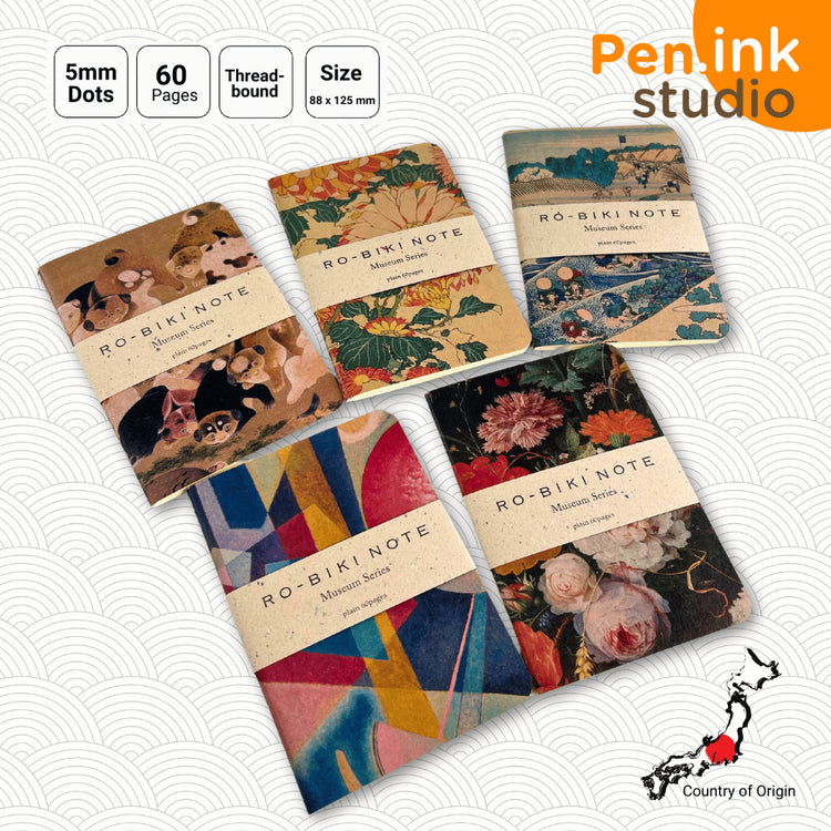 Japanese Ro-Biki Notebook Museum Series Passport Size