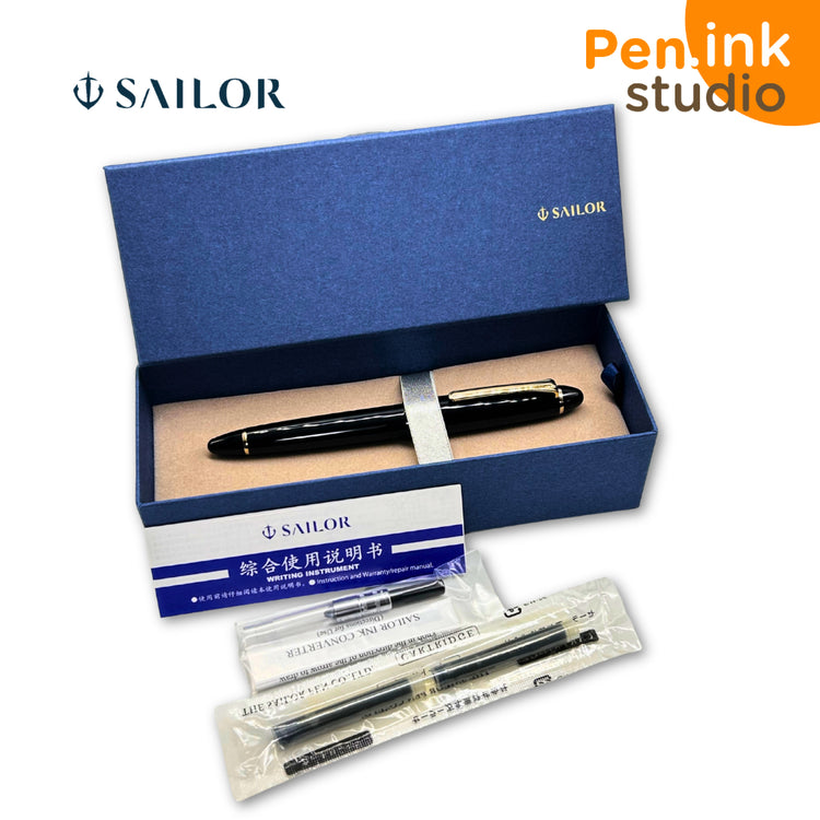 Sailor 1911 Standard 14K Gold Trim Black Color Fountain Pen