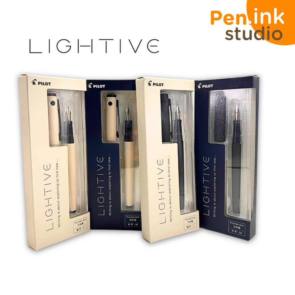Pilot Pen Lightive Fine or Medium Nib Fountain Pen