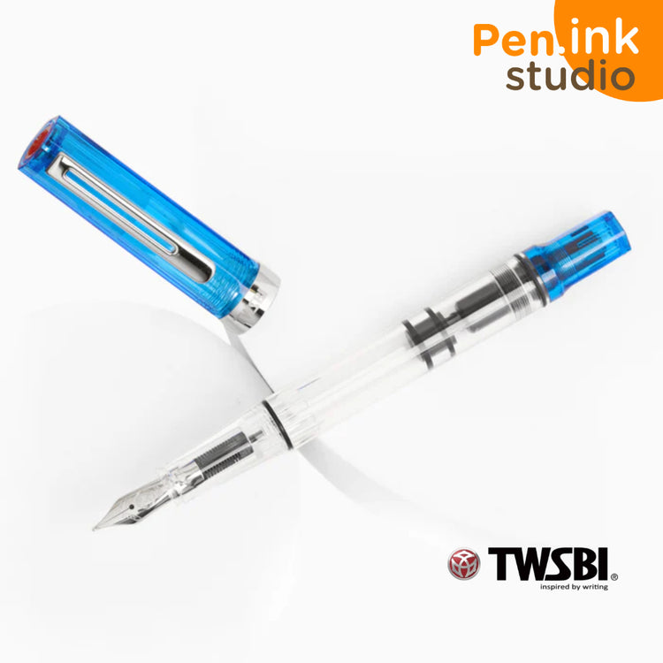 Twsbi Eco Transparent Blue Fountain Pen